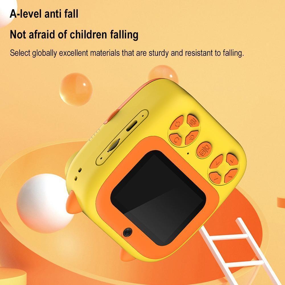 Instant Print Camera with Dual Lens - 2.8 Screen for Kids Blue - Blue 7
