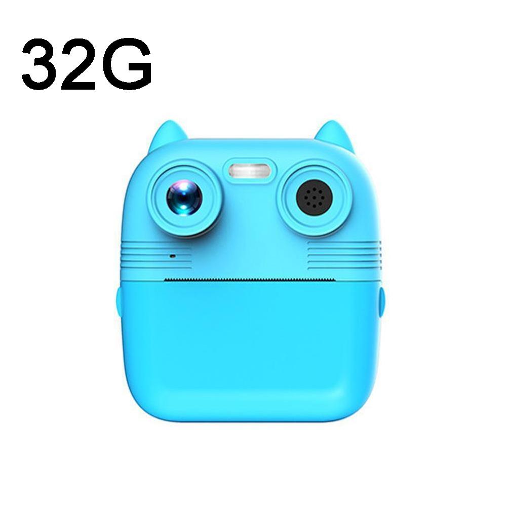 Instant Print Camera with Dual Lens - 2.8 Screen for Kids Blue - Blue 10