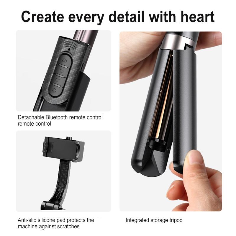 Foldable 3-in-1 Gimbal Stabilizer with Bluetooth Remote and Tripod for Smartphones 4