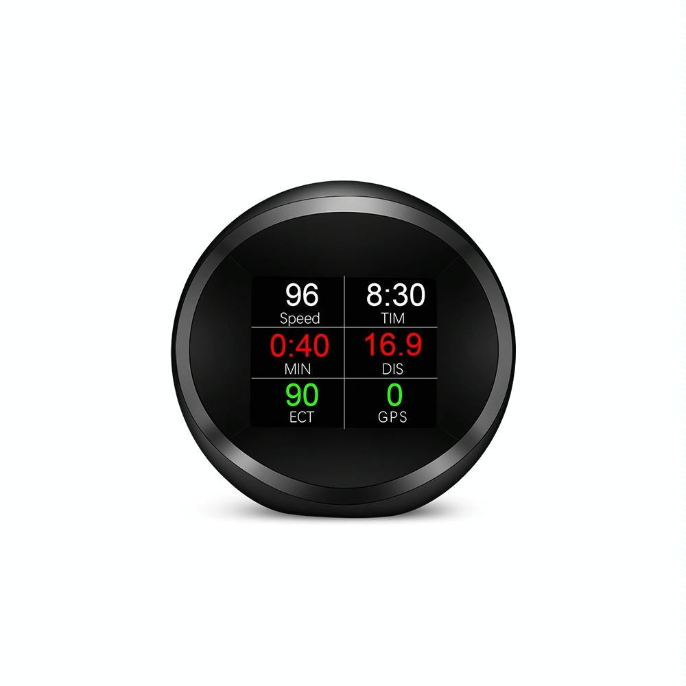 Car Hud Head Up Display Obd2 + Gps Mode Water Temp Speed Voltage Fuel Speed Alarm