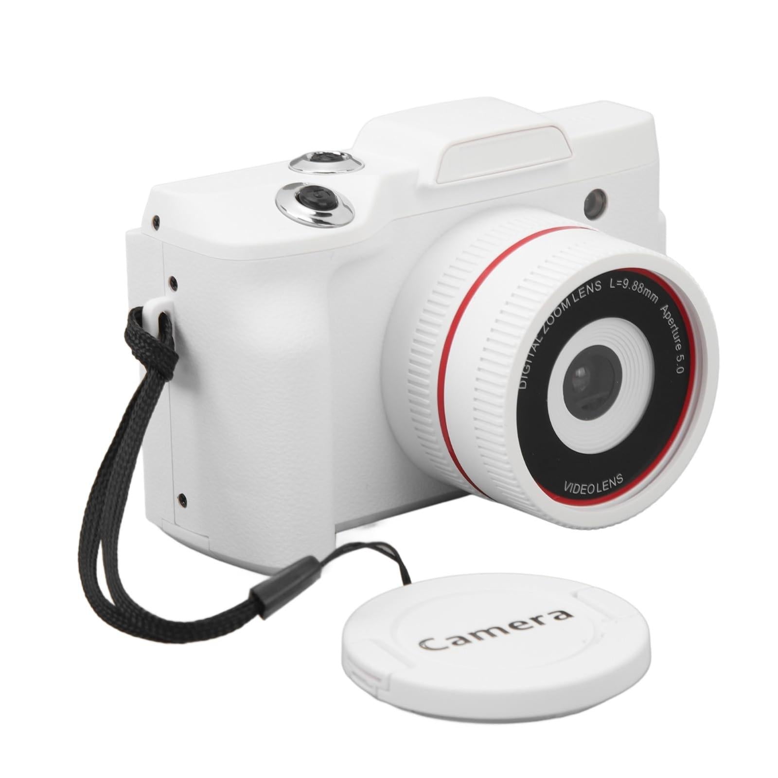 Hd 720p Recording Flip Screen Digital Camera with Interchangeable Lens and Infrared Lens - Black