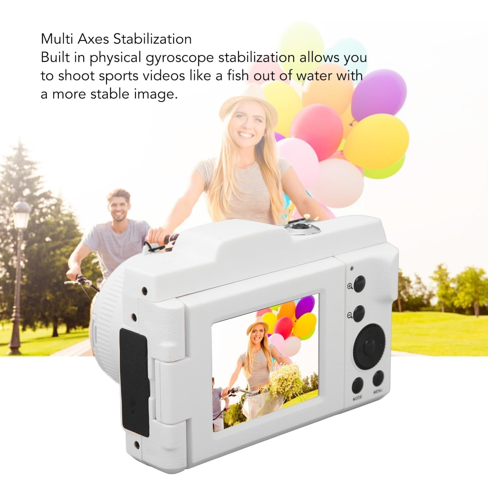Hd 720p Recording Flip Screen Digital Camera with Interchangeable Lens and Infrared Lens - Black 4