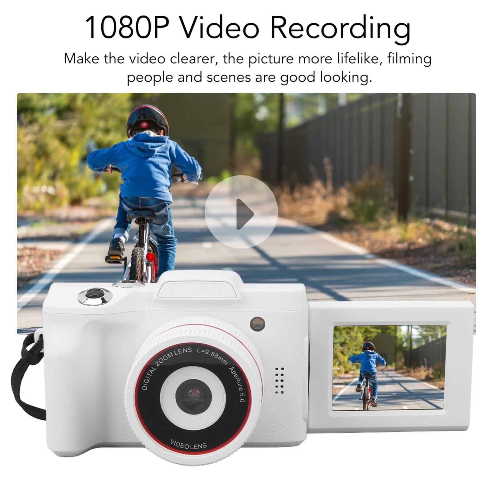 Hd 720p Recording Flip Screen Digital Camera with Interchangeable Lens and Infrared Lens - Black 5
