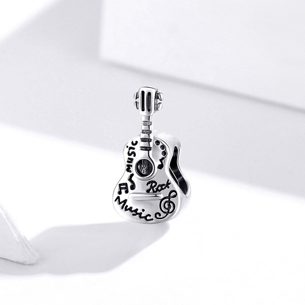 925 Sterling Silver Guitar Beads For Diy Bracelets & Necklaces 3