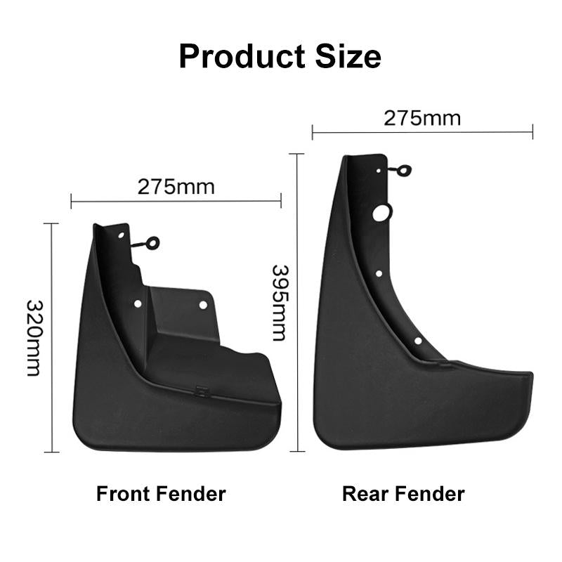 For Jeep Grand Cherokee 2011-2021 4Pcs / Set Car Auto Soft Plastic Splash Flaps Fender Guard 4