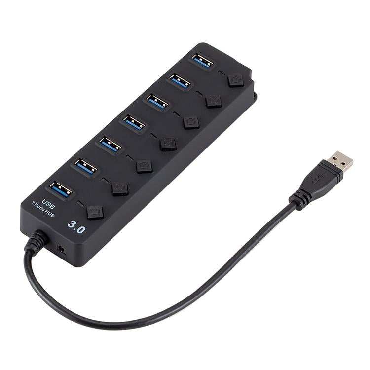 7-Port Usb 3.0 Hub With Switch For Pc / Laptop 3