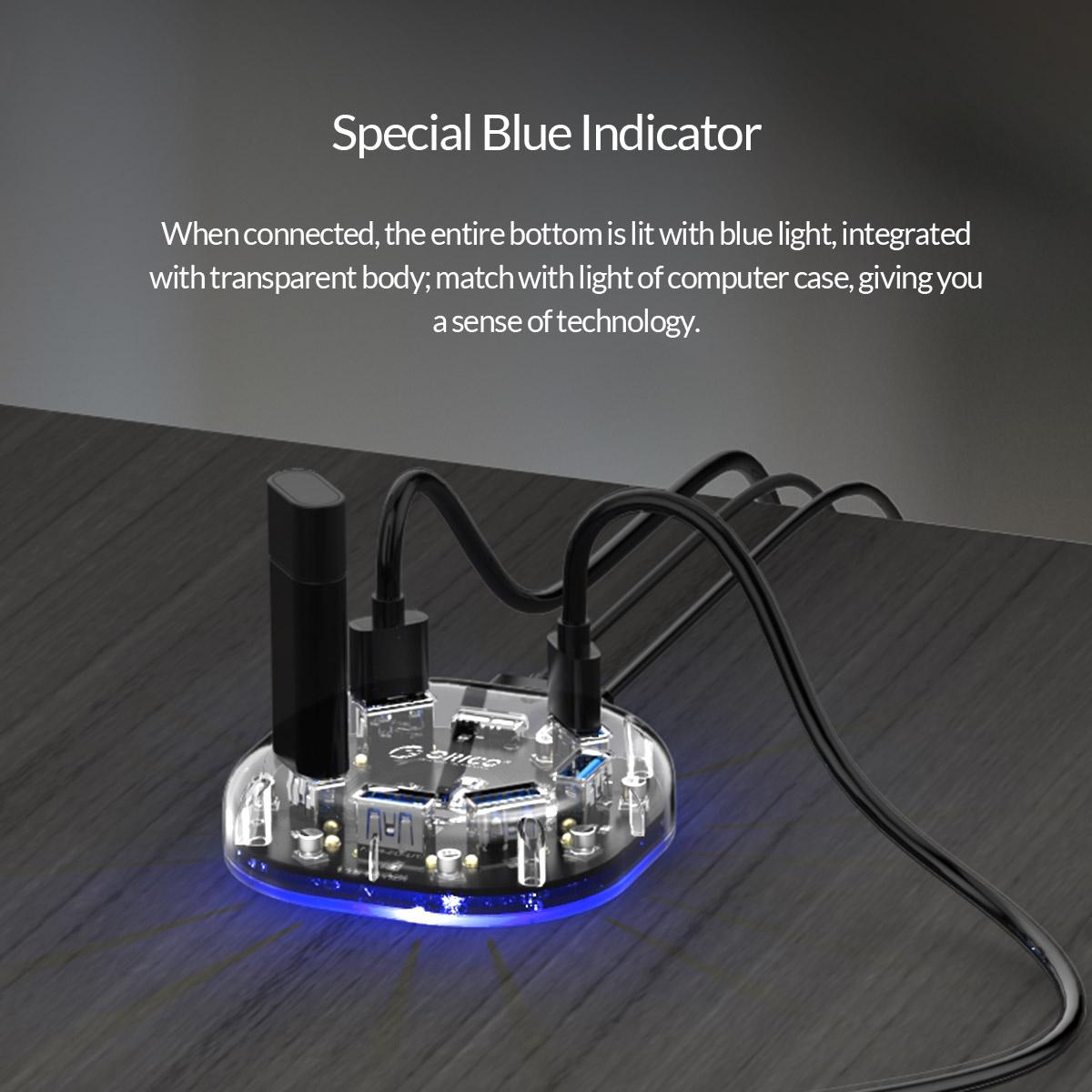 7-Port Transparent Usb3.0 Hub 4