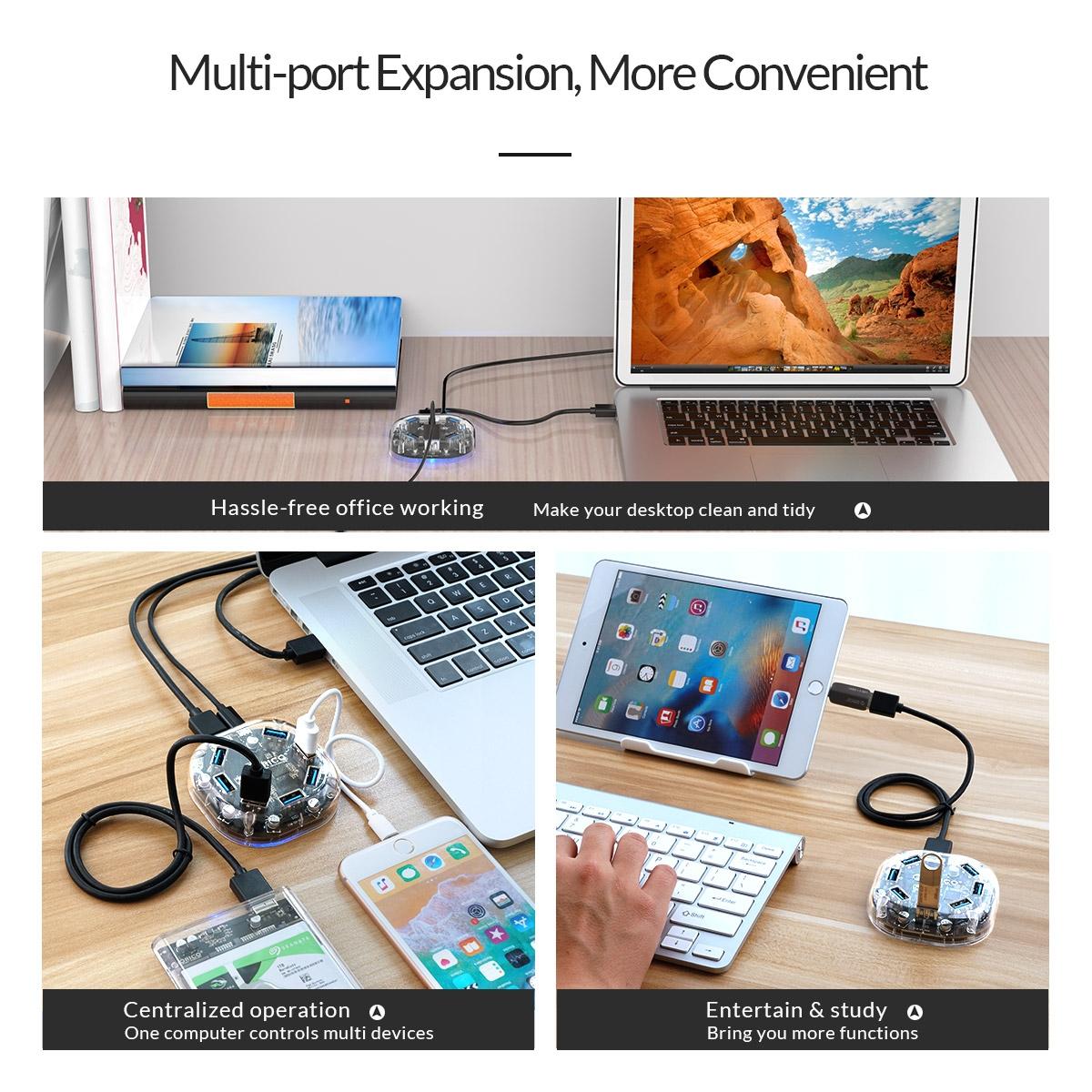 7-Port Transparent Usb3.0 Hub 11