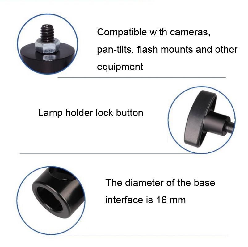 2-Pack Flash Light Stand Adapter For Photography Tripods 5