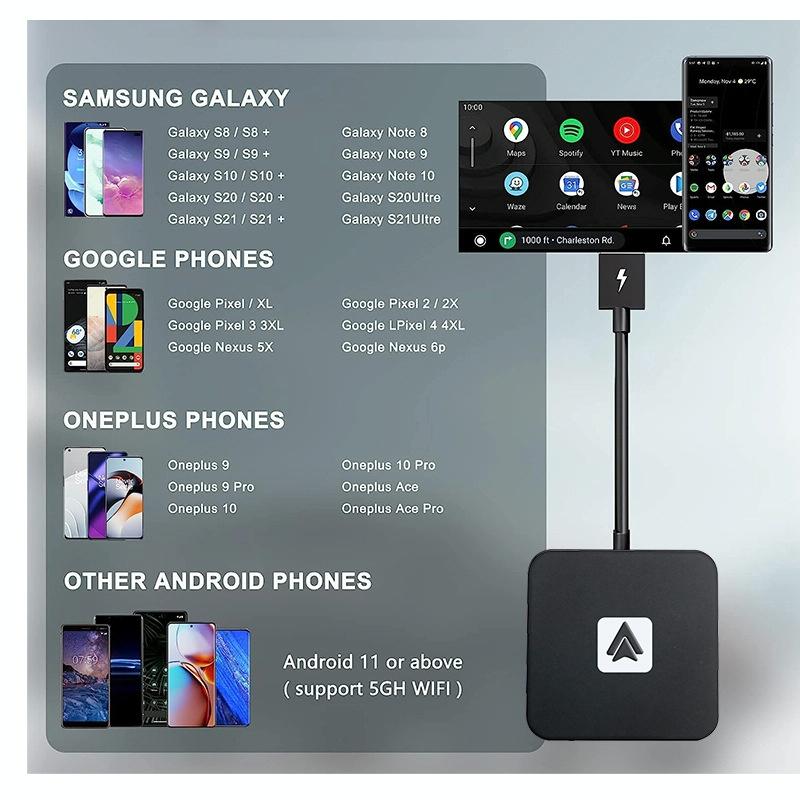 Wireless Android Auto Adapter - Car Ai Box 5