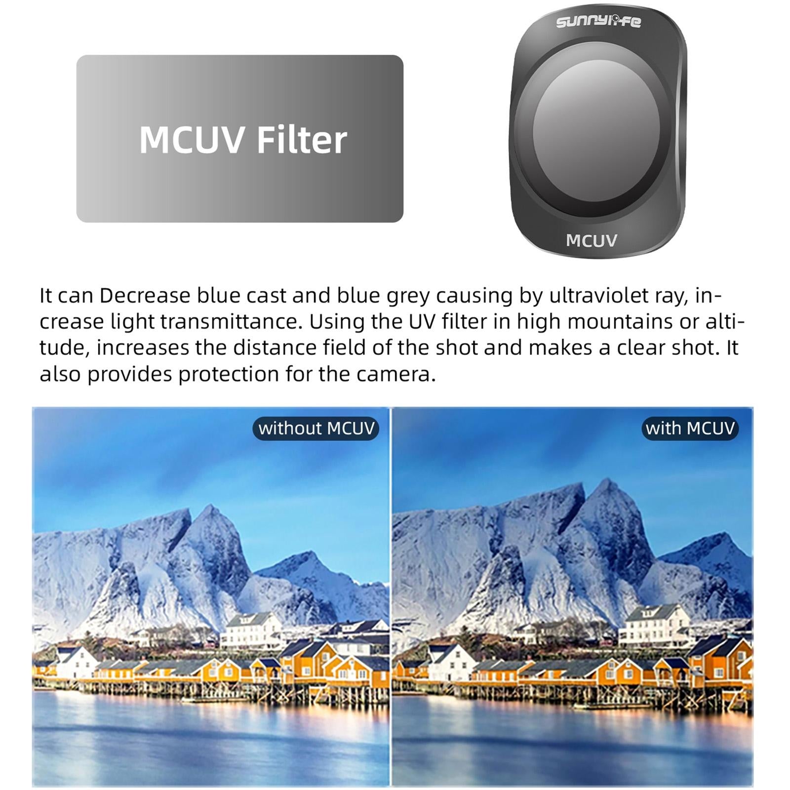 Dji Pocket 3 Camera Lens Filter - 3 In 1 Nd16/64/256 8