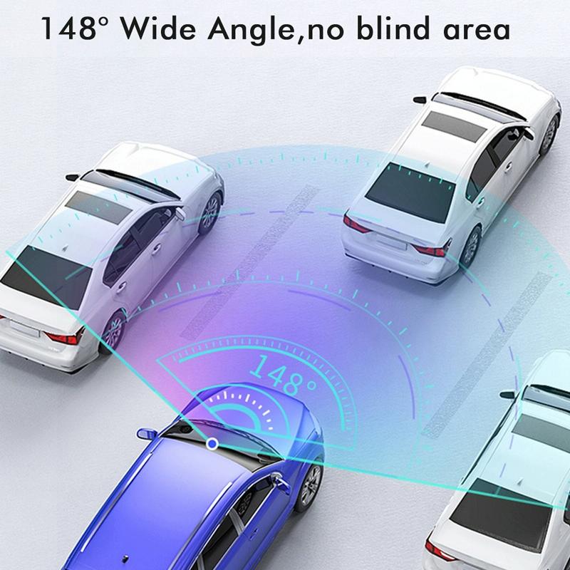 Large 9.66 Dual-record Driving Recorder with 2k Touch Screen and Parking Video Reversing Image 6