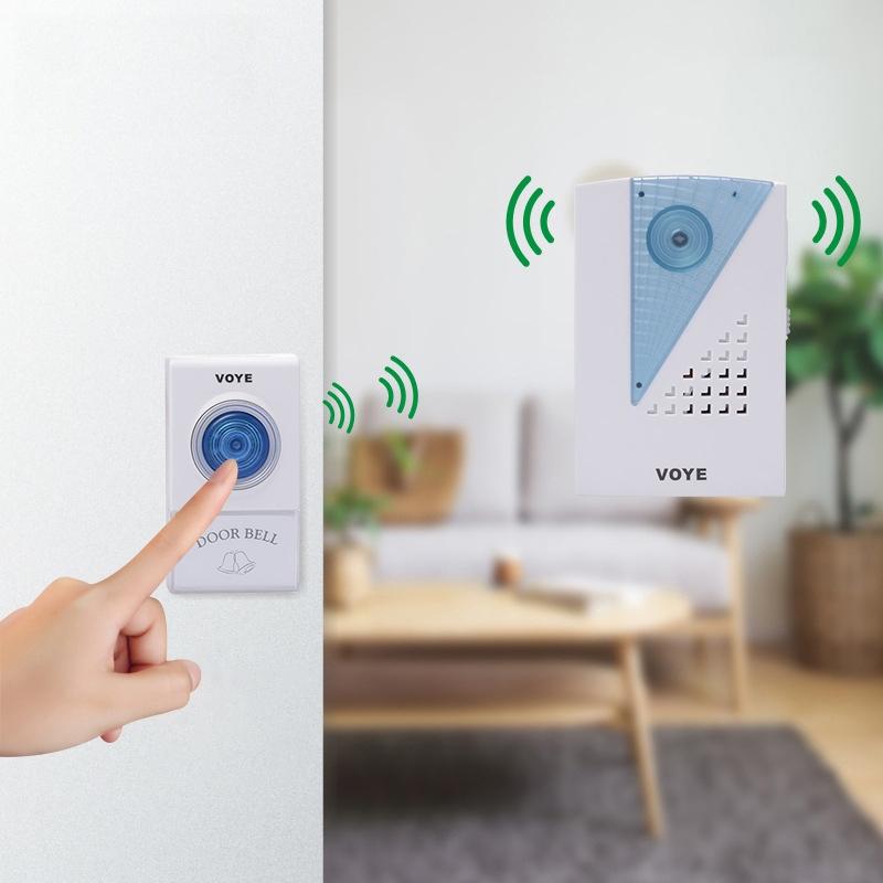 2 Remote Control Wireless Doorbell - White 5