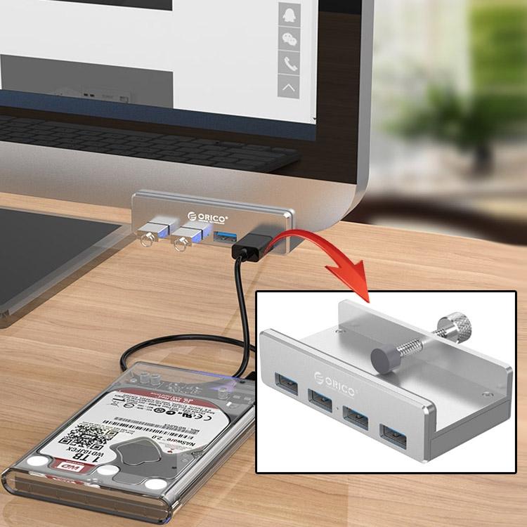 Aluminum 4-Port Usb 3.0 Clip Hub With 1M Cable - Pc1123 12