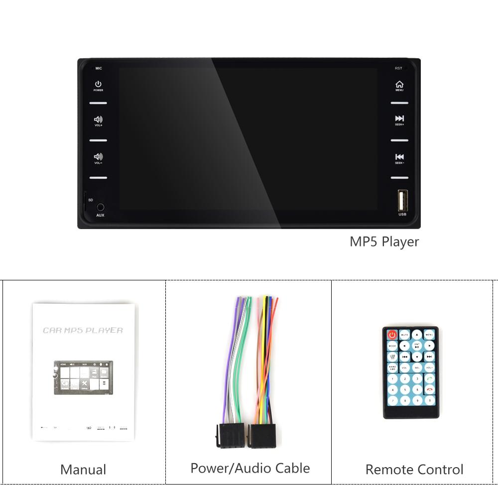 7 Inch Car Touch Screen Mp5 Player For Toyota Corolla - Fm / Tf / Mirror Link 8