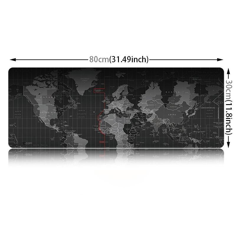 Large Anti Slip World Map Mouse Pad 80 X 30Cm 3