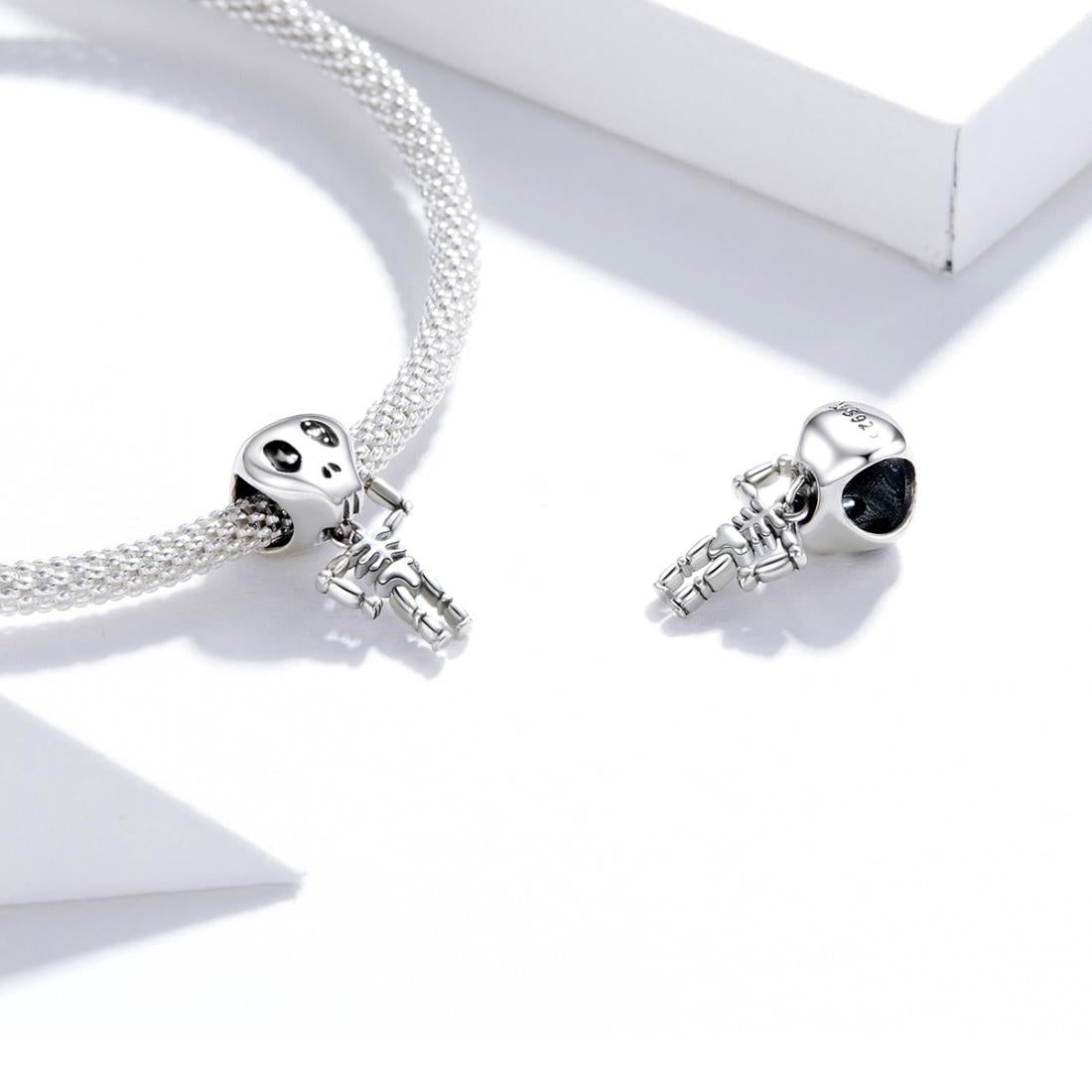 925 Sterling Silver Skull Beads For Diy Bracelets & Necklaces 7