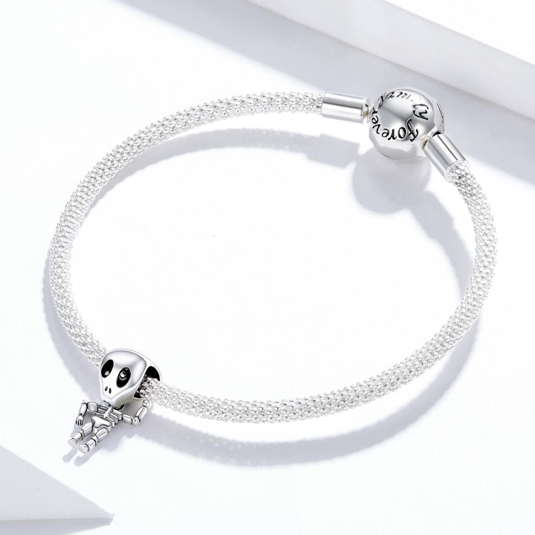 925 Sterling Silver Skull Beads For Diy Bracelets & Necklaces 8