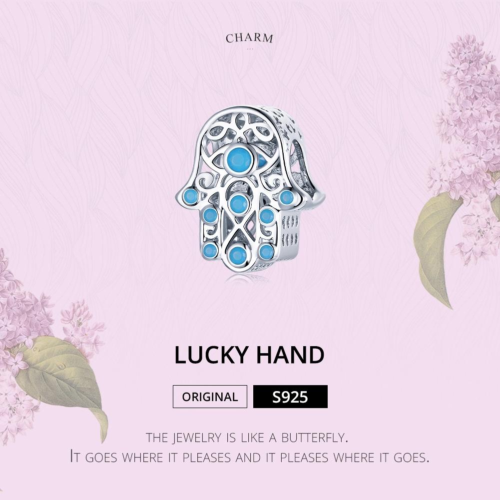 925 Sterling Silver Lucky Hand Beads For Diy Bracelets & Necklaces 4