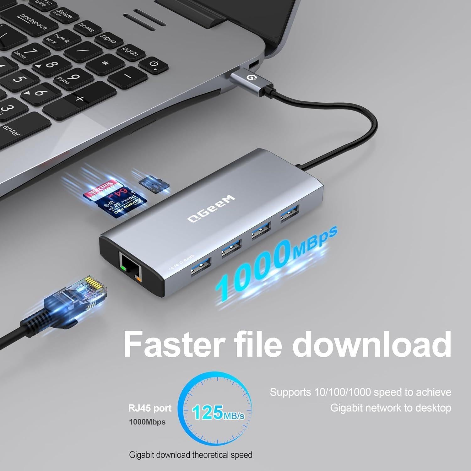 9-In-1 Usb-C Docking Station Hdmi Rj45 Pd Usb 5