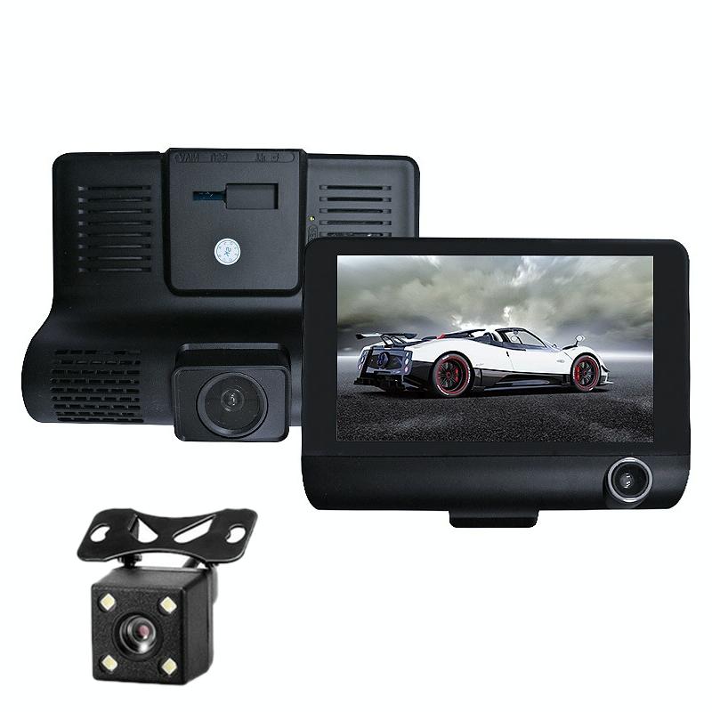 Hd 1080p Car Dvr with 3-in-1 Function and Wide Angle Night Vision - 4 Inch 3