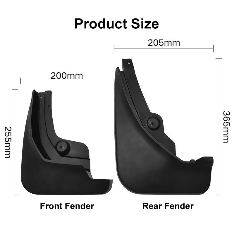 For Peugeot 4008 / 3008Gt 2016-2021 4Pcs / Set Car Auto Soft Plastic Splash Flaps Fender Guard 4