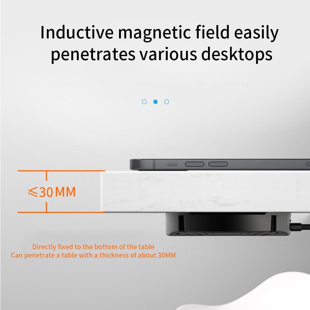10W Magnetic Wireless Charger For Desktops 30Mm 3