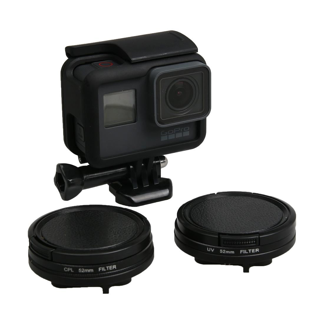 Professional 52mm Lens Filter Set for Gopro Hero5 with Protective Caps and Hex Spanner 7