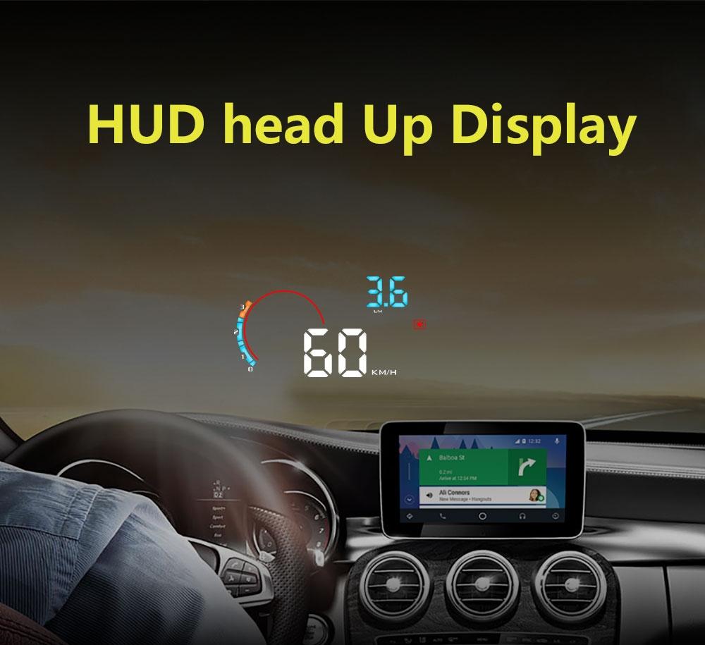 4 Inch Obd2+Gps Head Up Display Car Speed Revolving Speed Water Temp Battery Voltage Running Speed & Distance 7