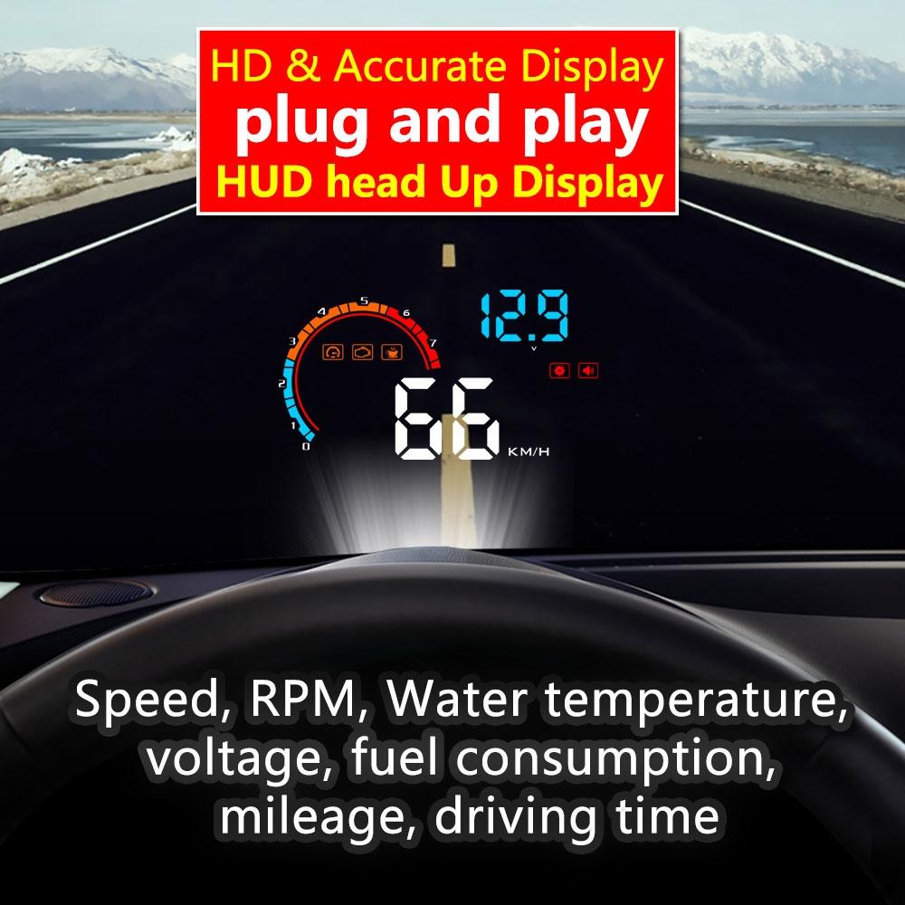 4 Inch Obd2+Gps Head Up Display Car Speed Revolving Speed Water Temp Battery Voltage Running Speed & Distance 8