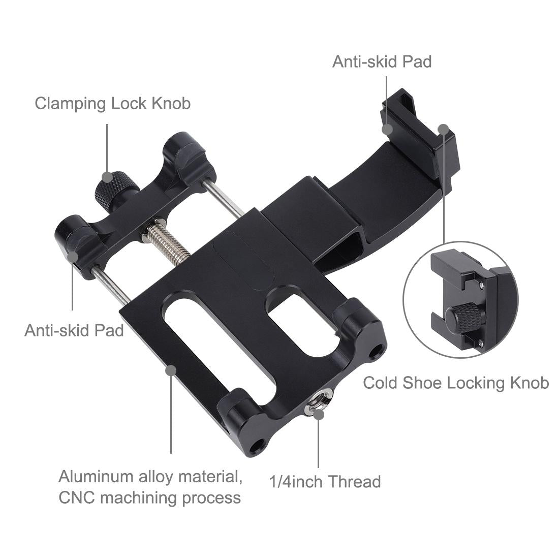 Aluminum Smartphone Expansion Holder for Dji Pocket 2 5