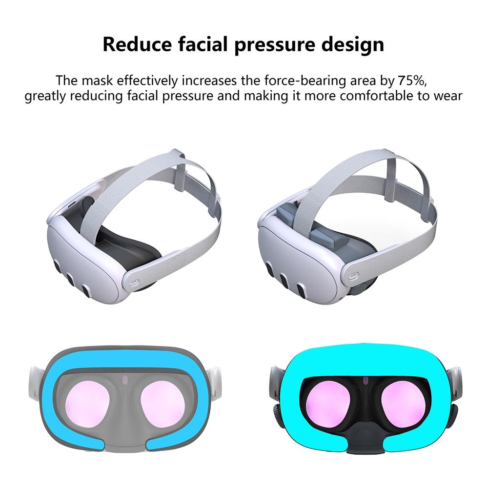 Soft Adjustable Vr Eye Mask Set for Meta Quest 3 6