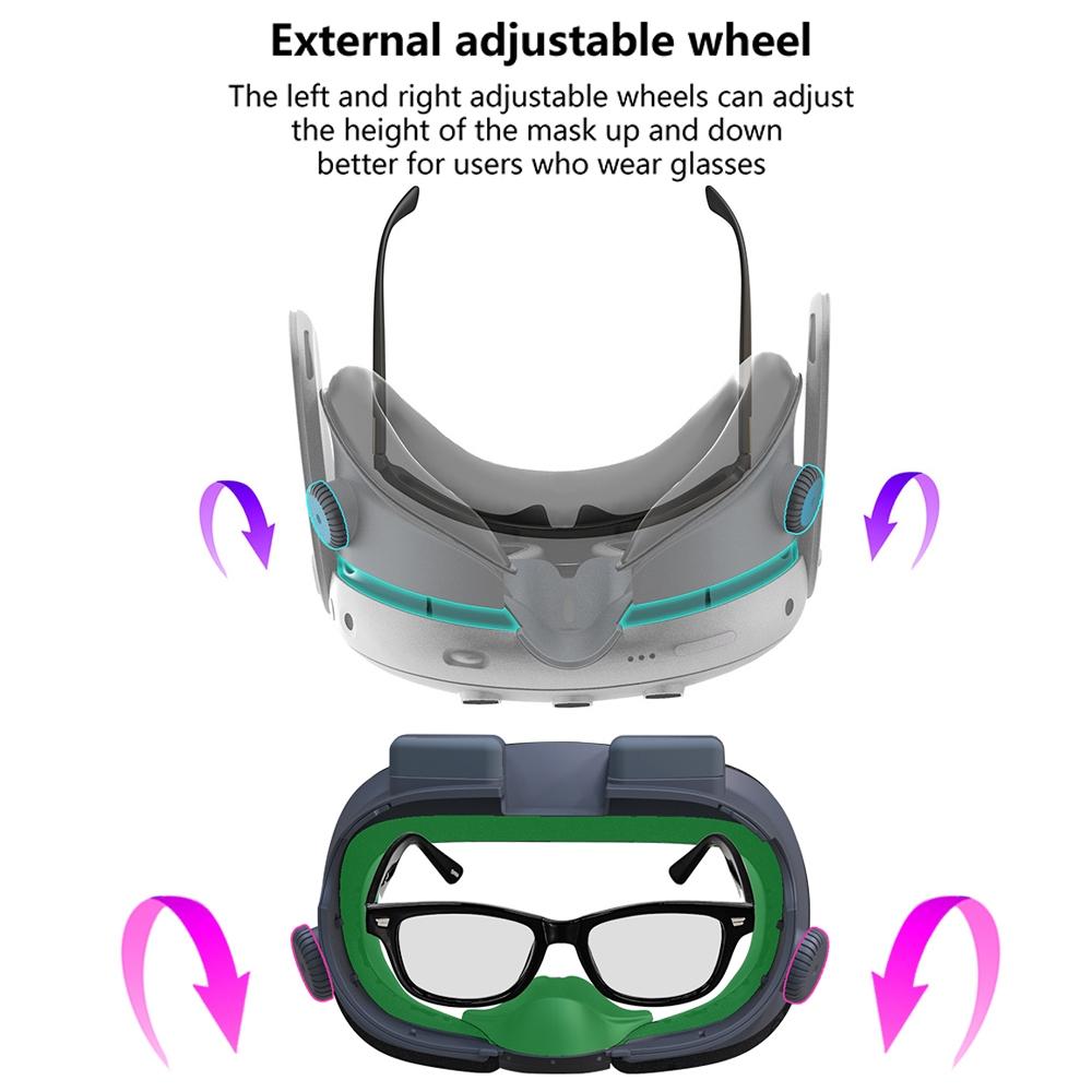 Soft Adjustable Vr Eye Mask Set for Meta Quest 3 7