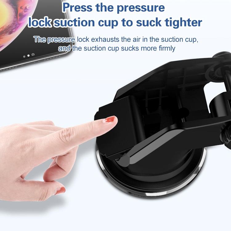 Wireless 10w Fast Charge Car Phone Holder with Voice Broadcast - Automatic 8