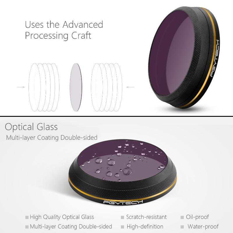 Gold Edge Lens Filter for Dji Inspire 2 / X4s Gimbal Camera Drone 4