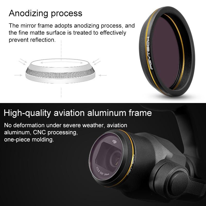 Gold Edge Lens Filter for Dji Inspire 2 / X4s Gimbal Camera Drone 5