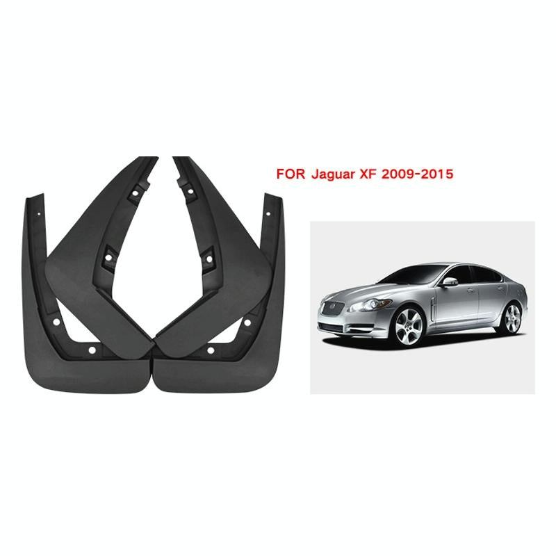For Jaguar Xf 2009-2015 4Pcs / Set Car Auto Soft Plastic Splash Flaps Fender Guard 3