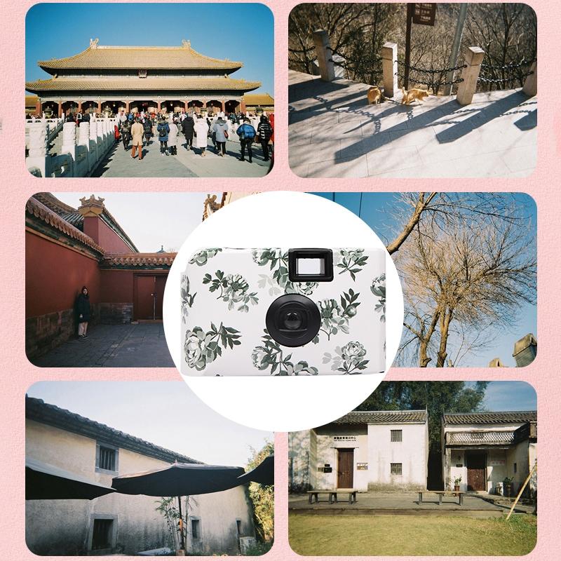 Retro Peony Disposable Mini Camera with 17 Films 8