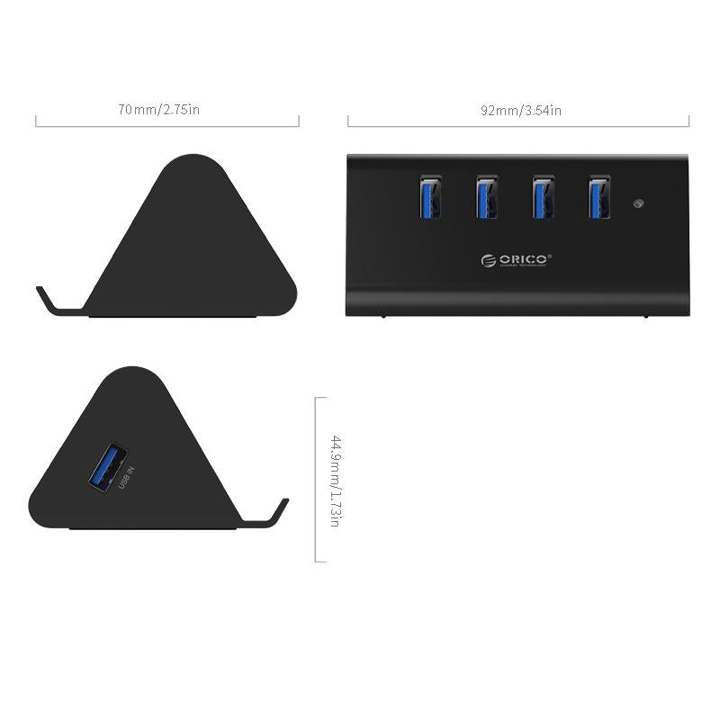 Desktop Usb 3.0 Hub With Phone / Tablet Holder & Led Indicator 8