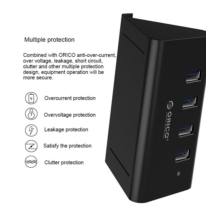 Desktop Usb 3.0 Hub With Phone / Tablet Holder & Led Indicator 11