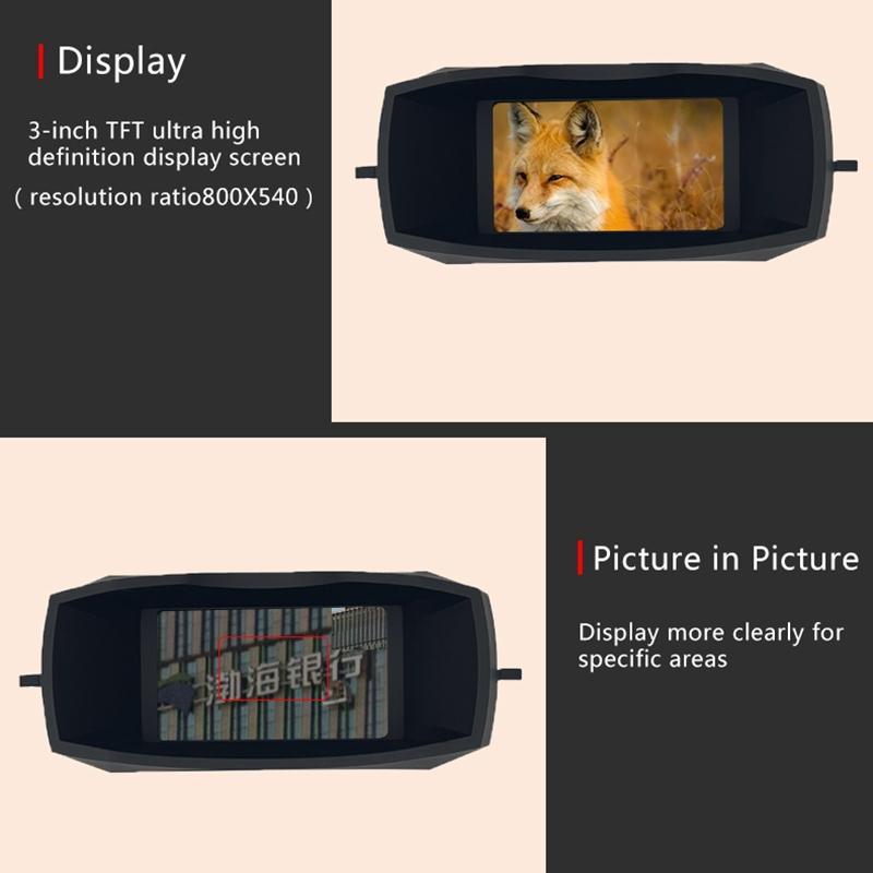 Full Colour 4k Hd Binocular Night Vision for Outdoor Hunting 8