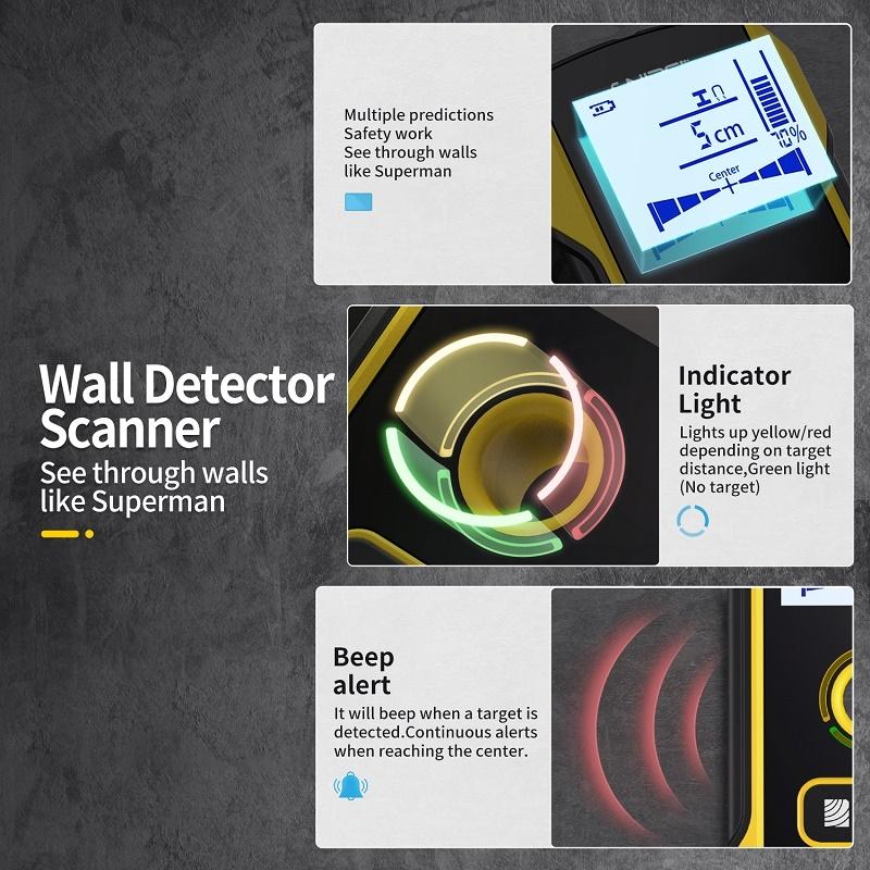 Multifunctional Wall Wire Detector - Load-bearing Dark Line Scanner 12