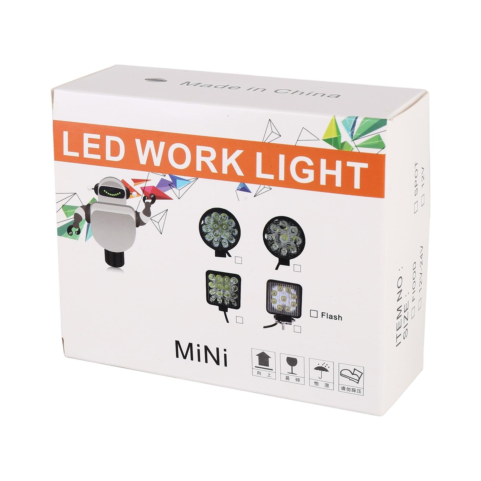 Car Square Work Light With 32Leds Smd - 2835 Lamp Beads 6