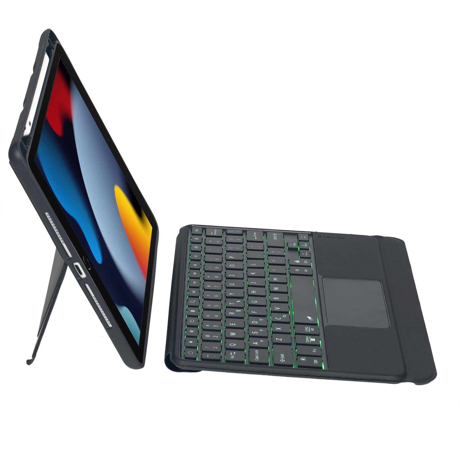 Bluetooth Keyboard Leather Case For Ipad 10.2 / 10.5 / Pro 10.5 - Touch Backlight Split Type 3