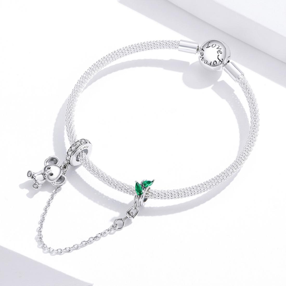 925 Sterling Silver Koala Safety Chain For Bracelets & Necklaces 8