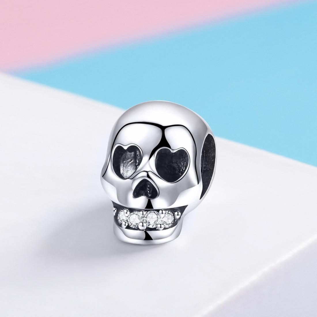 925 Sterling Silver Surprise Skull Bead For Diy Bracelet 3