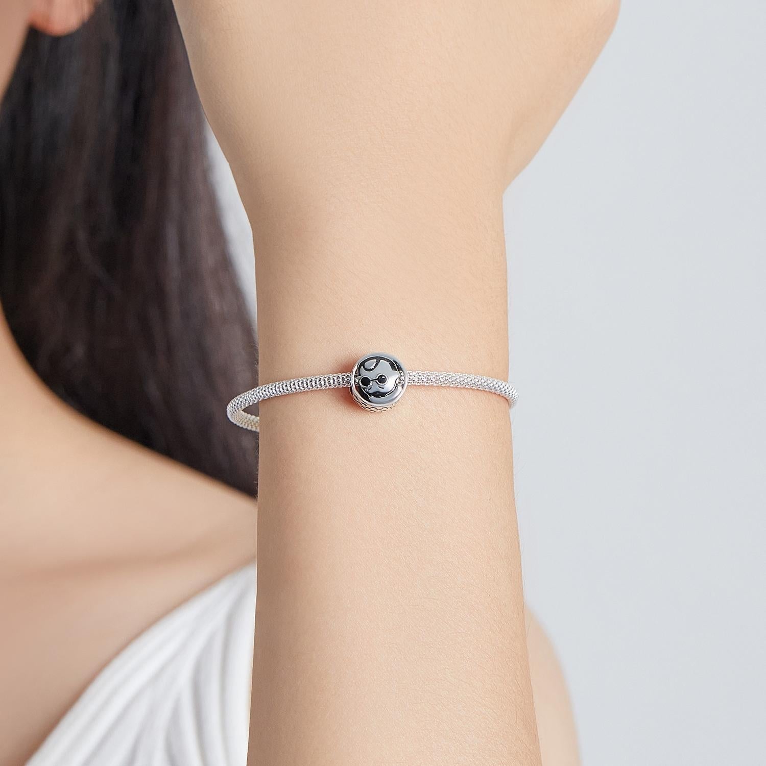 925 Sterling Silver Cartoon Avatar Beads For Diy Bracelets & Necklaces 8