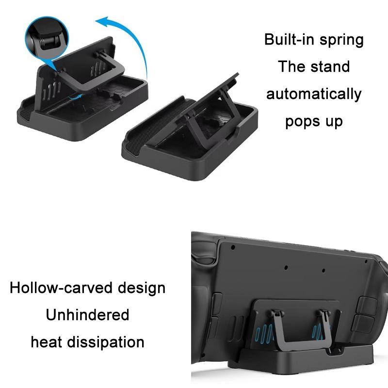Adjustable Folding Stand + Trackpad Sticker Set for Steam Deck 5