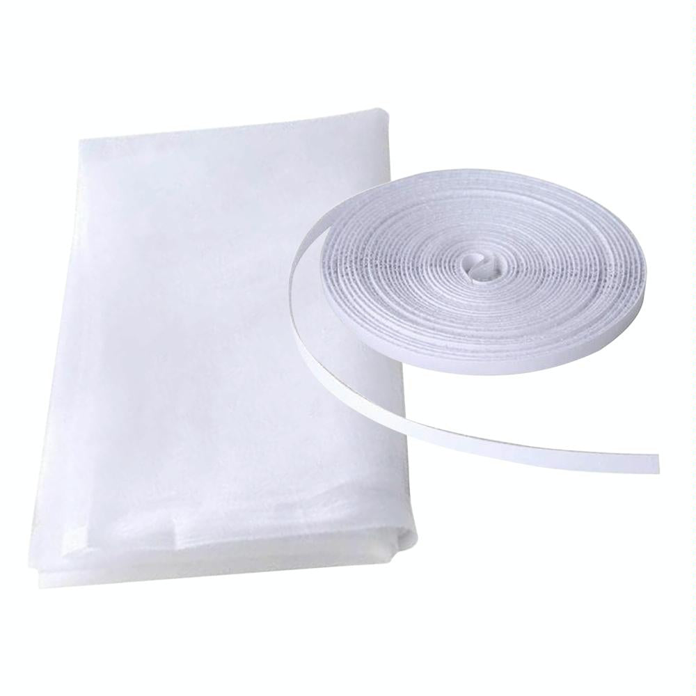 White Diy Window Screen with Hook and Loop Fastener for Mosquito Net 3