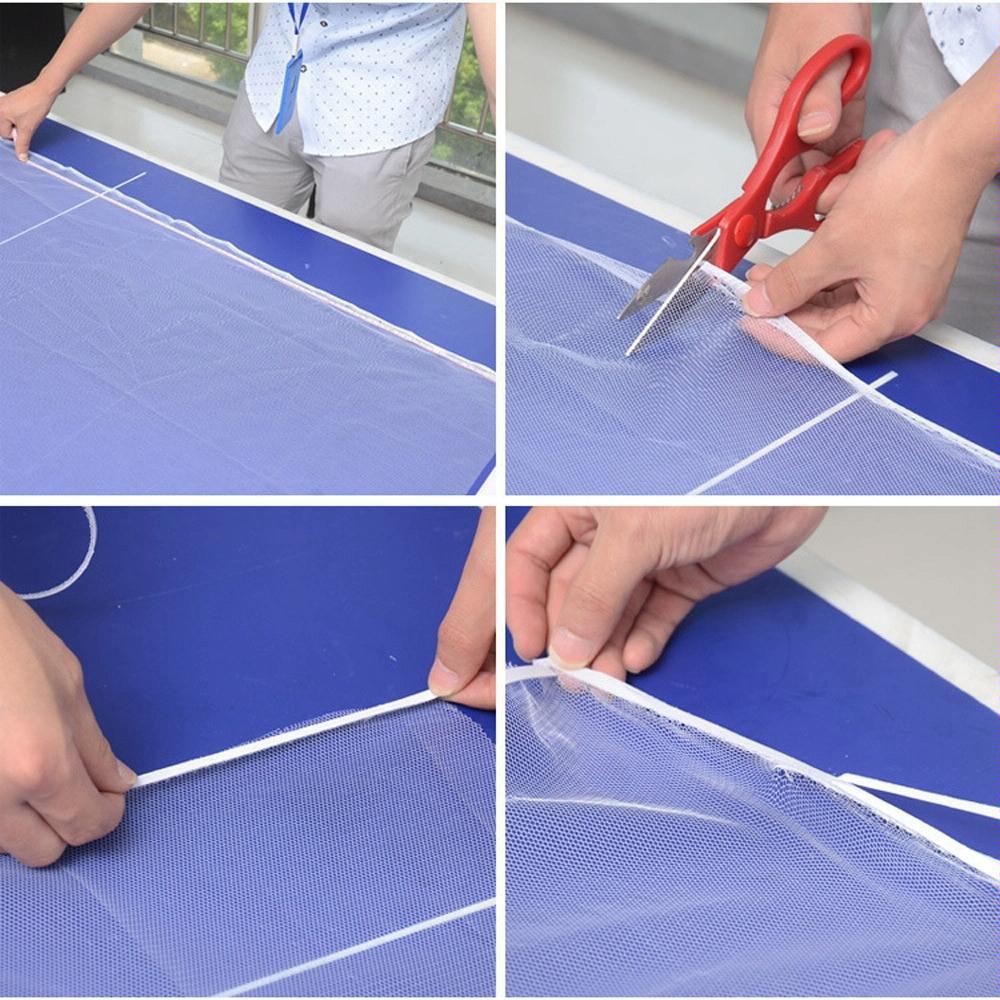 White Diy Window Screen with Hook and Loop Fastener for Mosquito Net 4